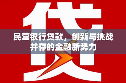乡城民营银行贷款，创新与挑战并存的金融新势力