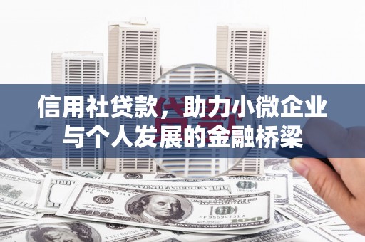 乡城信用社贷款，助力小微企业与个人发展的金融桥梁