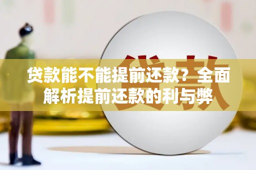 乡城贷款能不能提前还款？全面解析提前还款的利与弊