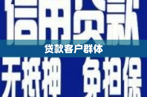 乡城贷款客户群体