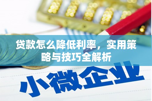 乡城贷款怎么降低利率，实用策略与技巧全解析
