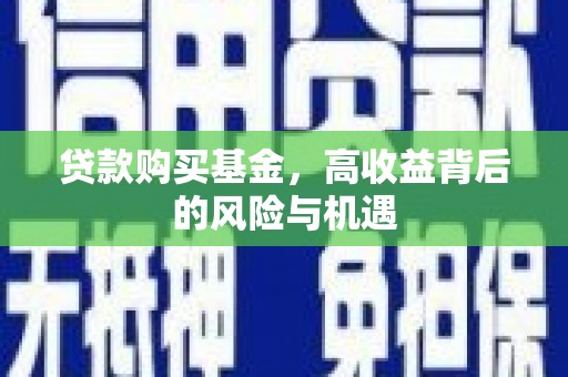 乡城贷款购买基金，高收益背后的风险与机遇