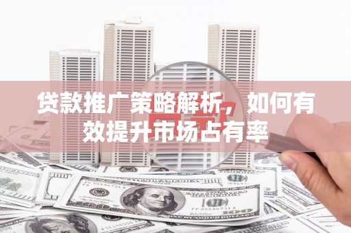 乡城贷款推广策略解析，如何有效提升市场占有率