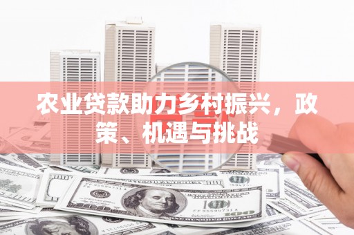 乡城农业贷款助力乡村振兴，政策、机遇与挑战