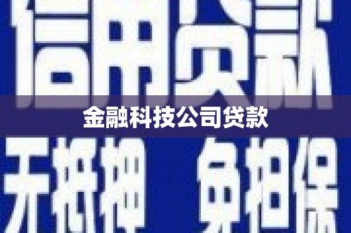 乡城金融科技公司贷款