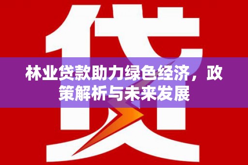 乡城林业贷款助力绿色经济，政策解析与未来发展