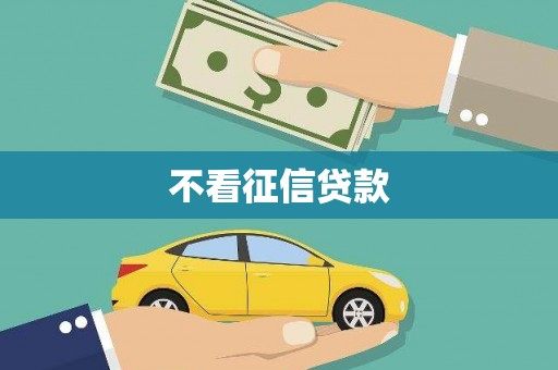 乡城不看征信贷款