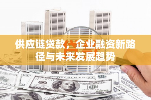 乡城供应链贷款，企业融资新路径与未来发展趋势