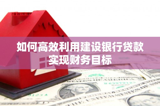 乡城如何高效利用建设银行贷款实现财务目标