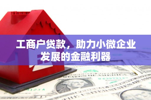 乡城工商户贷款，助力小微企业发展的金融利器