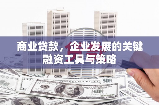 乡城商业贷款，企业发展的关键融资工具与策略