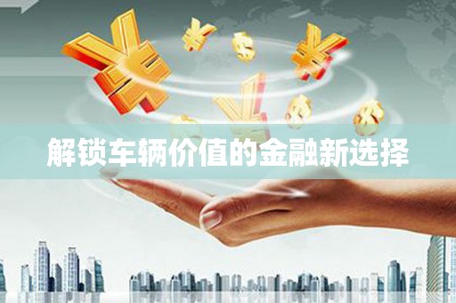 乡城解锁车辆价值的金融新选择