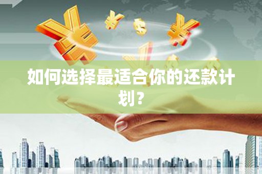 乡城如何选择最适合你的还款计划？