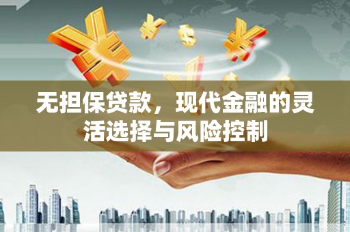 乡城无担保贷款，现代金融的灵活选择与风险控制