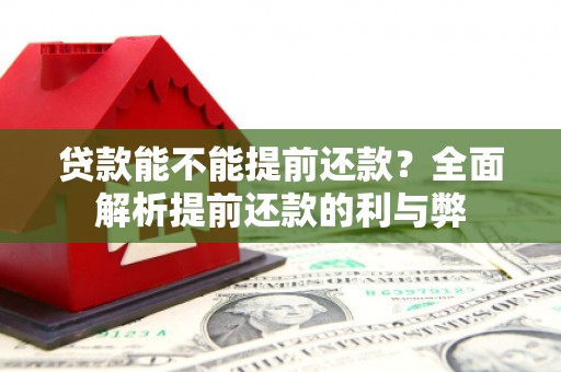 乡城贷款能不能提前还款？全面解析提前还款的利与弊