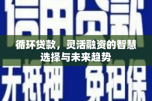 乡城循环贷款，灵活融资的智慧选择与未来趋势