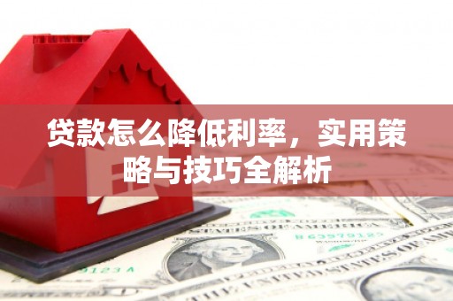 乡城贷款怎么降低利率，实用策略与技巧全解析