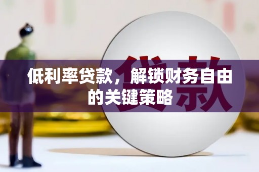 乡城低利率贷款，解锁财务自由的关键策略