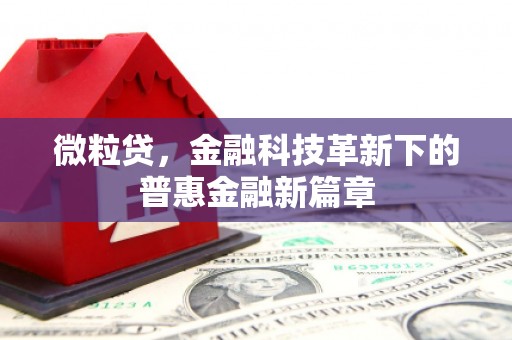 乡城微粒贷，金融科技革新下的普惠金融新篇章