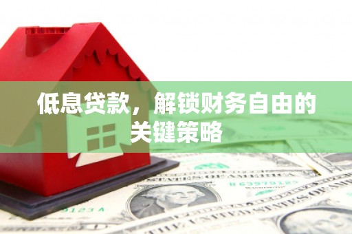 乡城低息贷款，解锁财务自由的关键策略