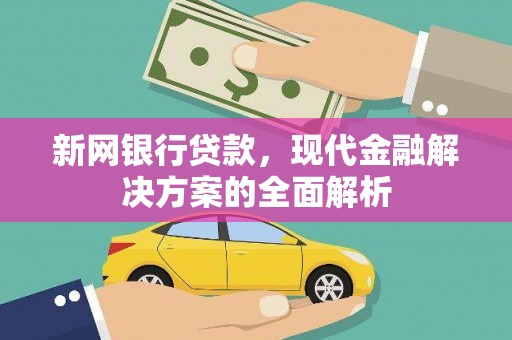 乡城新网银行贷款，现代金融解决方案的全面解析