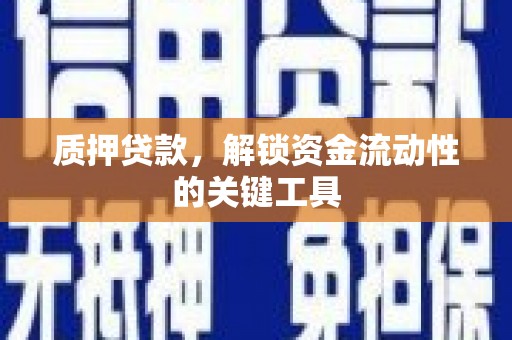 乡城质押贷款，解锁资金流动性的关键工具