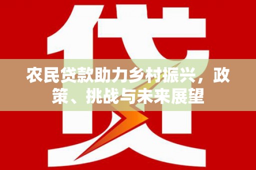乡城农民贷款助力乡村振兴，政策、挑战与未来展望