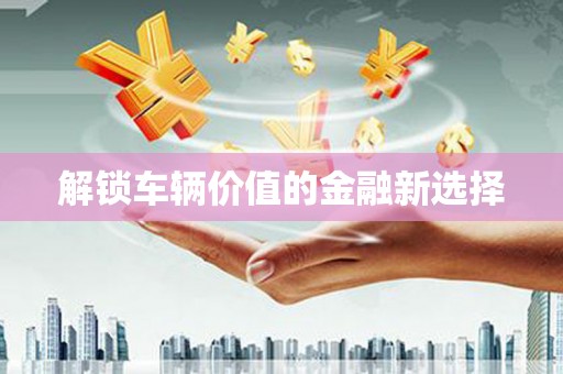 乡城解锁车辆价值的金融新选择