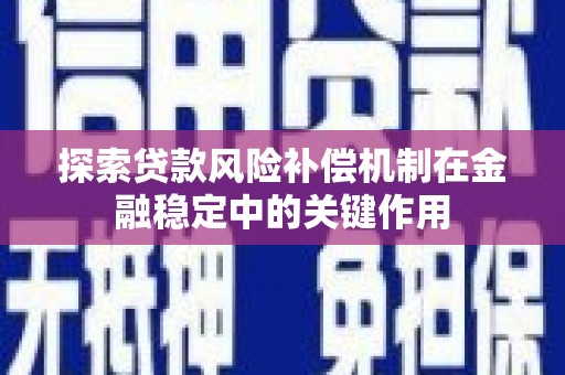 乡城探索贷款风险补偿机制在金融稳定中的关键作用