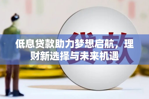 乡城低息贷款助力梦想启航，理财新选择与未来机遇