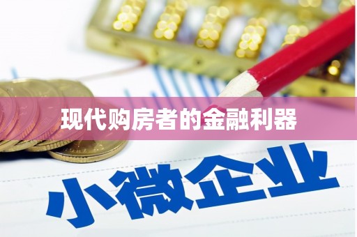 乡城现代购房者的金融利器