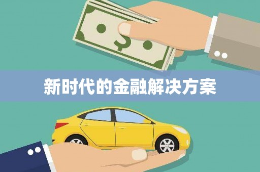 乡城新时代的金融解决方案
