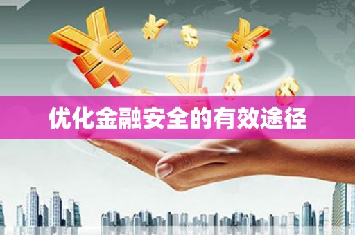 乡城优化金融安全的有效途径