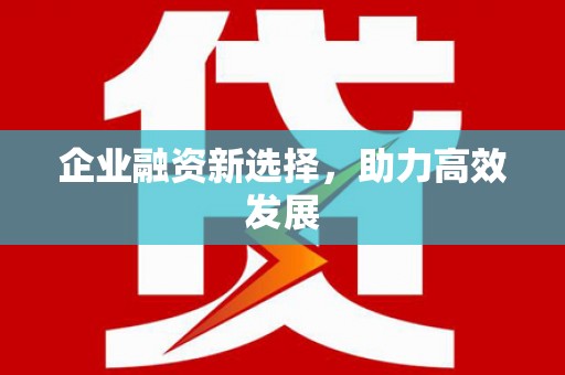 乡城企业融资新选择，助力高效发展